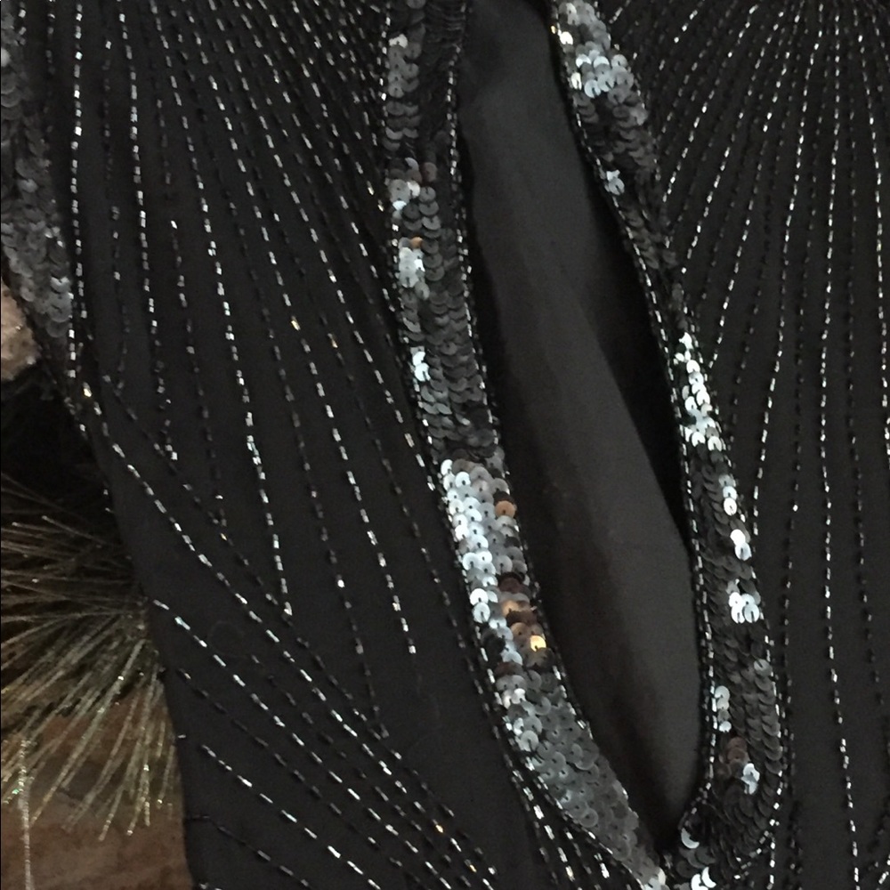 Vintage Stunning Beaded Tea Length Gown - Picture 7 of 8